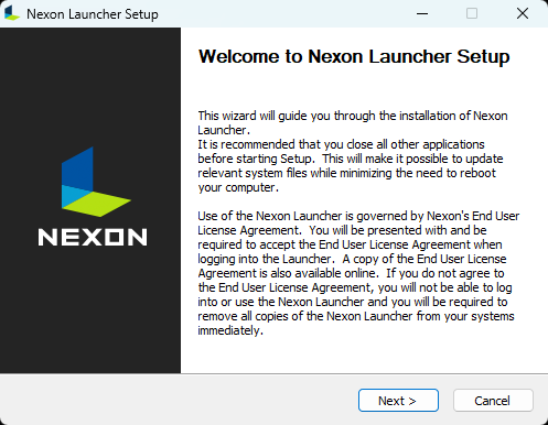 Nexon Launcher Setup.png
